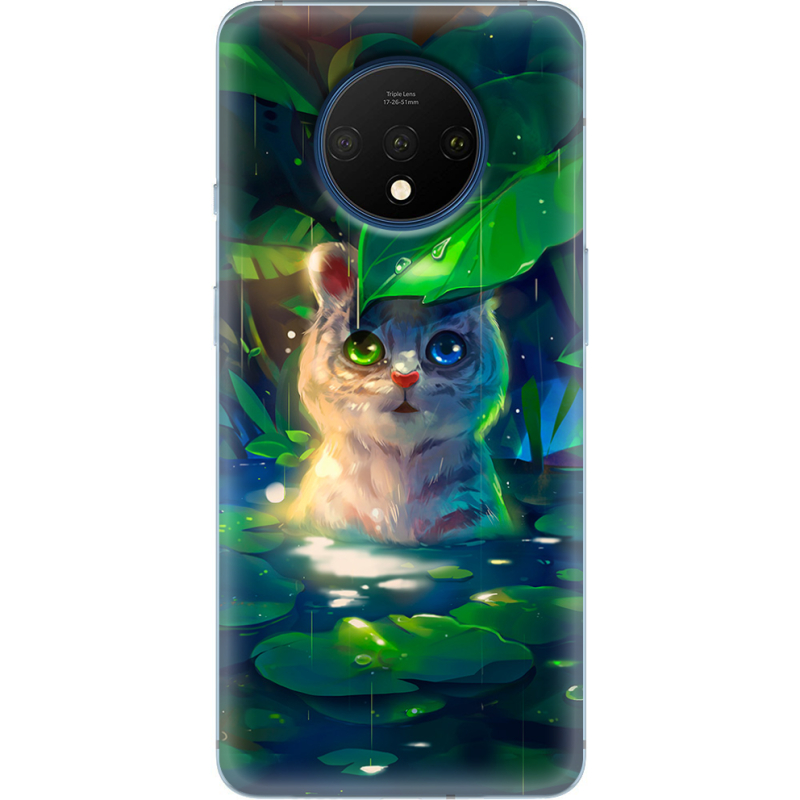 Чехол Uprint OnePlus 7T White Tiger Cub