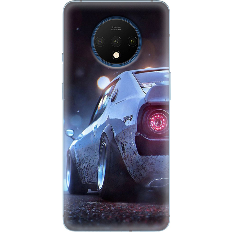 Чехол Uprint OnePlus 7T Silver Car