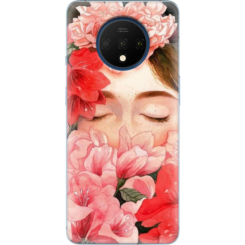 Чехол Uprint OnePlus 7T Girl in Flowers