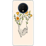 Чехол Uprint OnePlus 7T Flower Hands