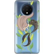 Прозрачный чехол Uprint OnePlus 7T Cute Mermaid