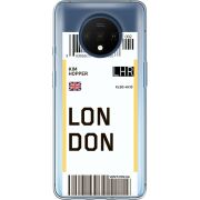 Прозрачный чехол Uprint OnePlus 7T Ticket London