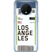 Прозрачный чехол Uprint OnePlus 7T Ticket Los Angeles