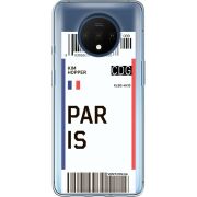 Прозрачный чехол Uprint OnePlus 7T Ticket Paris