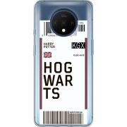 Прозрачный чехол Uprint OnePlus 7T Ticket Hogwarts
