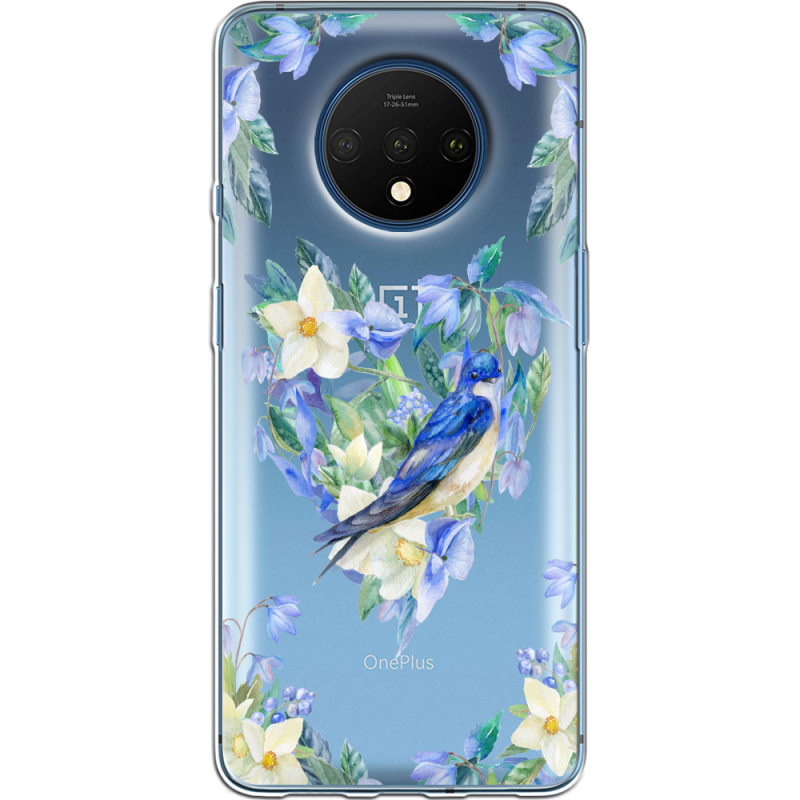 Прозрачный чехол Uprint OnePlus 7T Spring Bird