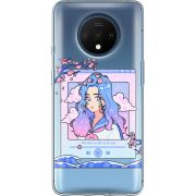 Прозрачный чехол Uprint OnePlus 7T The Sakuras Will Cry For You