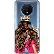 Прозрачный чехол Uprint OnePlus 7T Queen and Princess