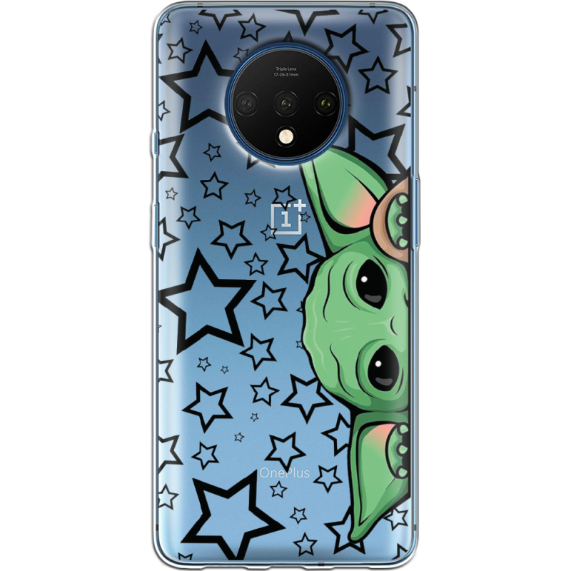 Прозрачный чехол Uprint OnePlus 7T Baby Yoda