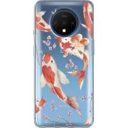 Прозрачный чехол Uprint OnePlus 7T Japanese Koi Fish