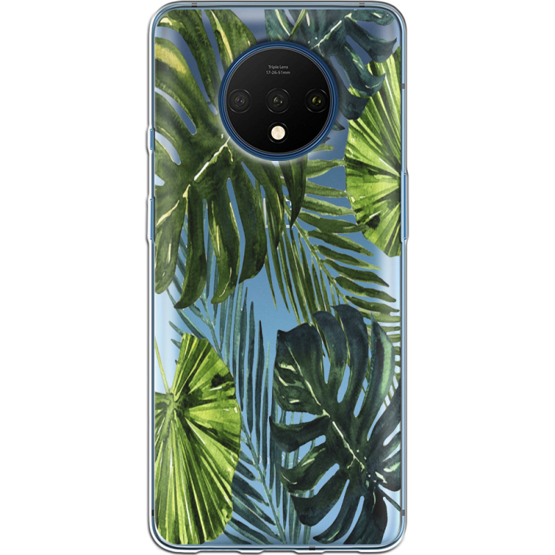 Прозрачный чехол Uprint OnePlus 7T Palm Tree