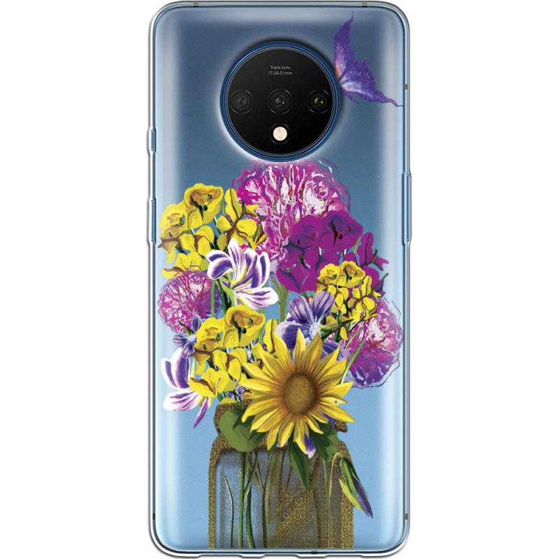 Прозрачный чехол Uprint OnePlus 7T My Bouquet