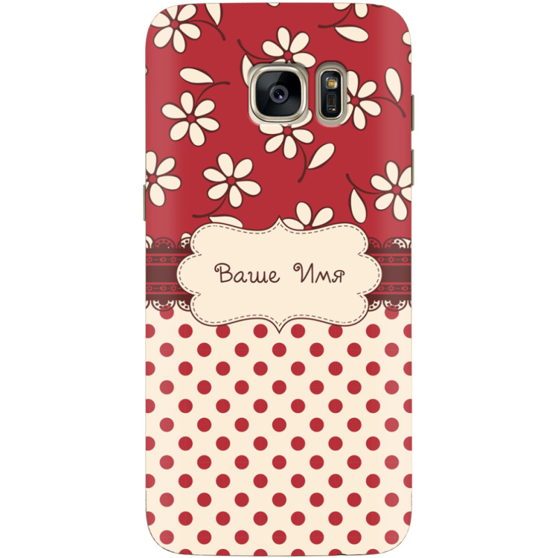 Чехол Uprint Samsung G930 Galaxy S7 Именной Polka Dots