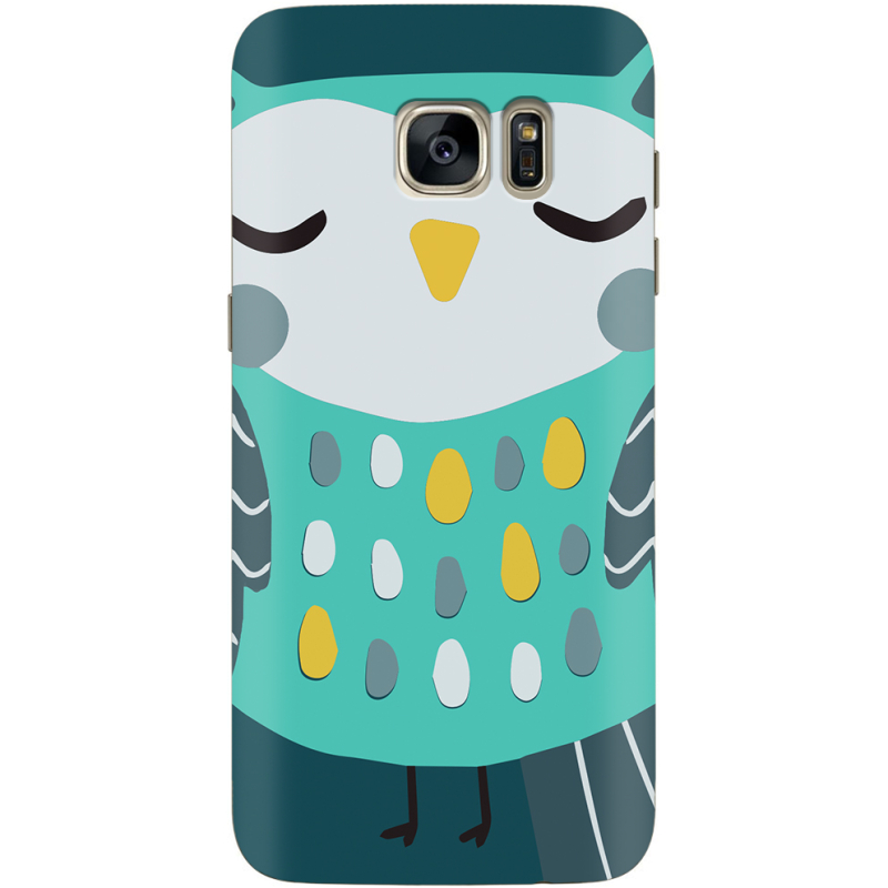 Чехол Uprint Samsung G930 Galaxy S7 Green Owl