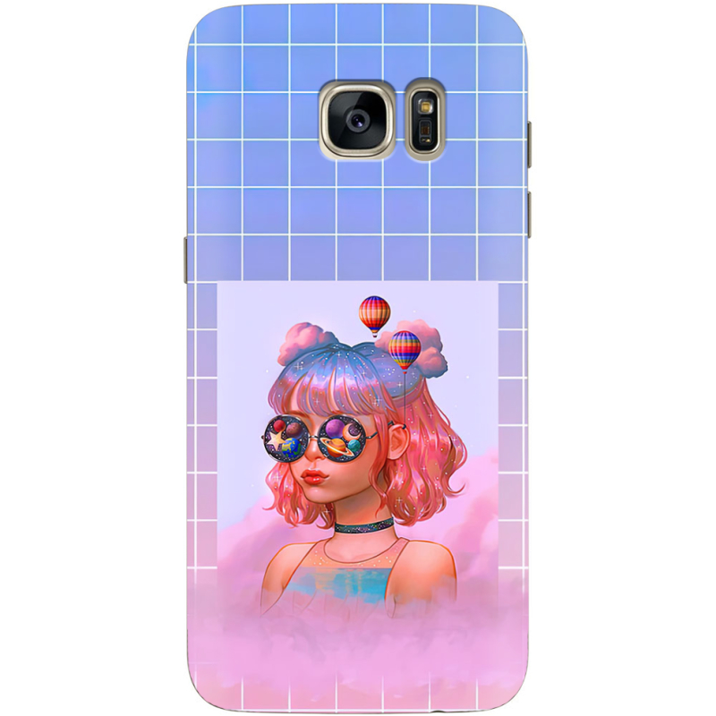 Чехол Uprint Samsung G930 Galaxy S7 Girl in the Clouds