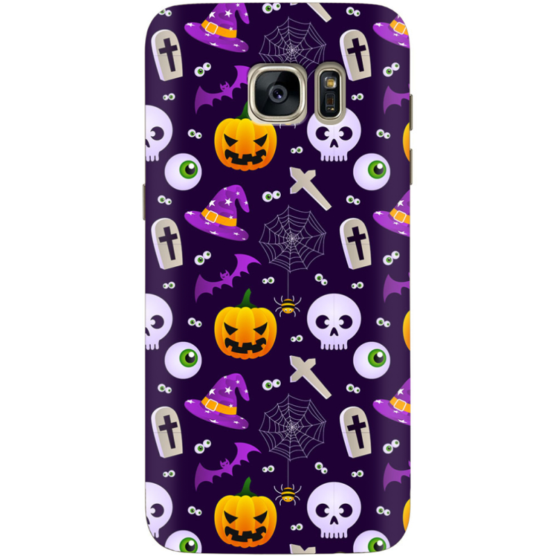 Чехол Uprint Samsung G930 Galaxy S7 Halloween Purple Mood