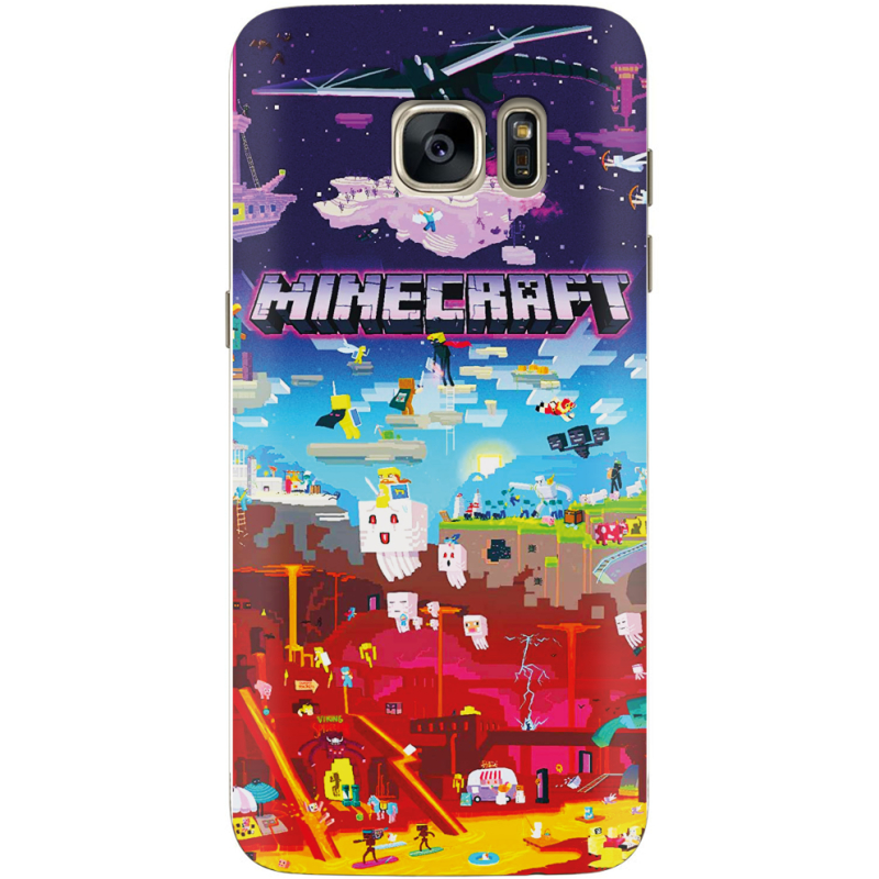 Чехол Uprint Samsung G930 Galaxy S7 Minecraft World Beyond