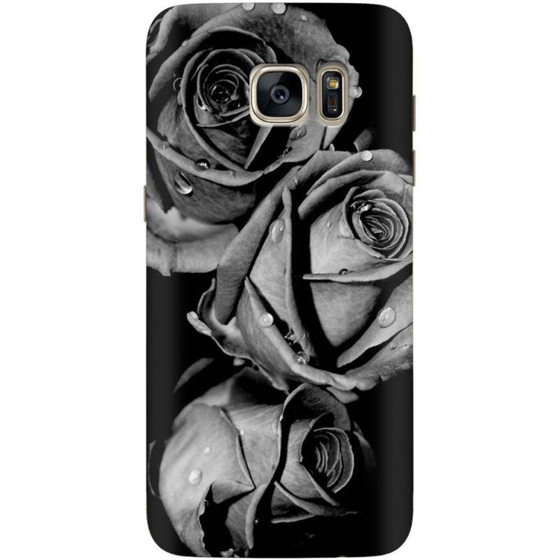 Чехол Uprint Samsung G930 Galaxy S7 Black and White Roses