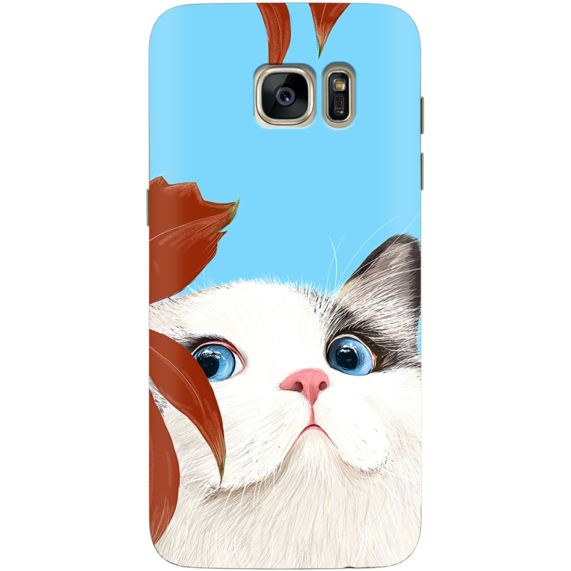 Чехол Uprint Samsung G930 Galaxy S7 Wondering Cat