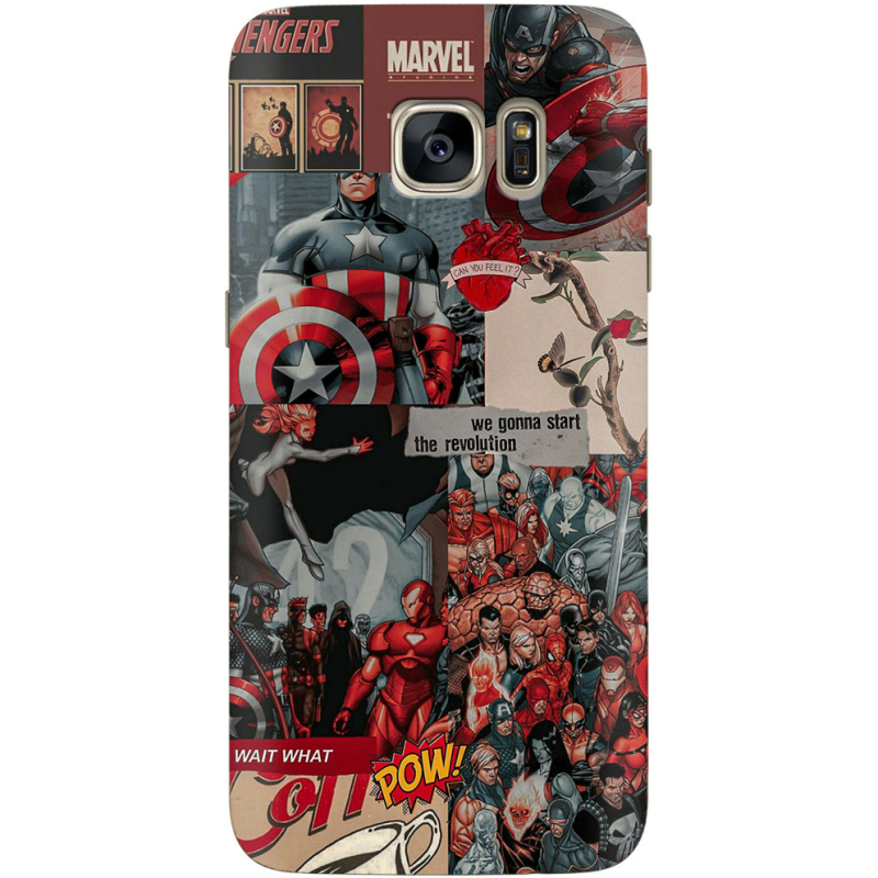 Чехол Uprint Samsung G930 Galaxy S7 Marvel Avengers