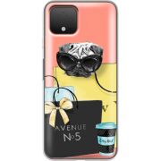 Прозрачный чехол Uprint Google Pixel 4 Fashion Pug