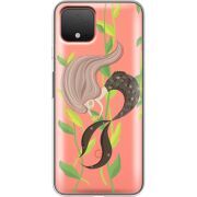 Прозрачный чехол Uprint Google Pixel 4 Cute Mermaid