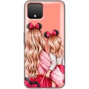 Прозрачный чехол Uprint Google Pixel 4 Mouse Girls