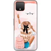 Прозрачный чехол Uprint Google Pixel 4 Travel Girl