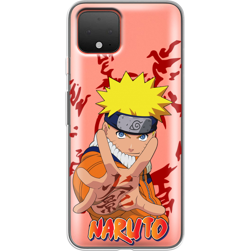 Прозрачный чехол Uprint Google Pixel 4 Naruto