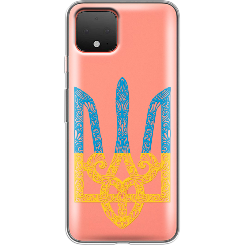 Прозрачный чехол Uprint Google Pixel 4 Gold Trident