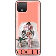 Прозрачный чехол Uprint Google Pixel 4 VOGUE