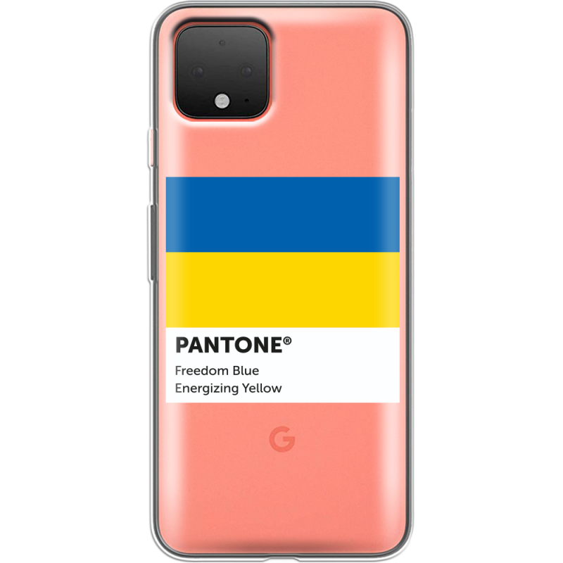 Прозрачный чехол Uprint Google Pixel 4 Pantone вільний синій