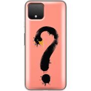 Прозрачный чехол Uprint Google Pixel 4 Swan question