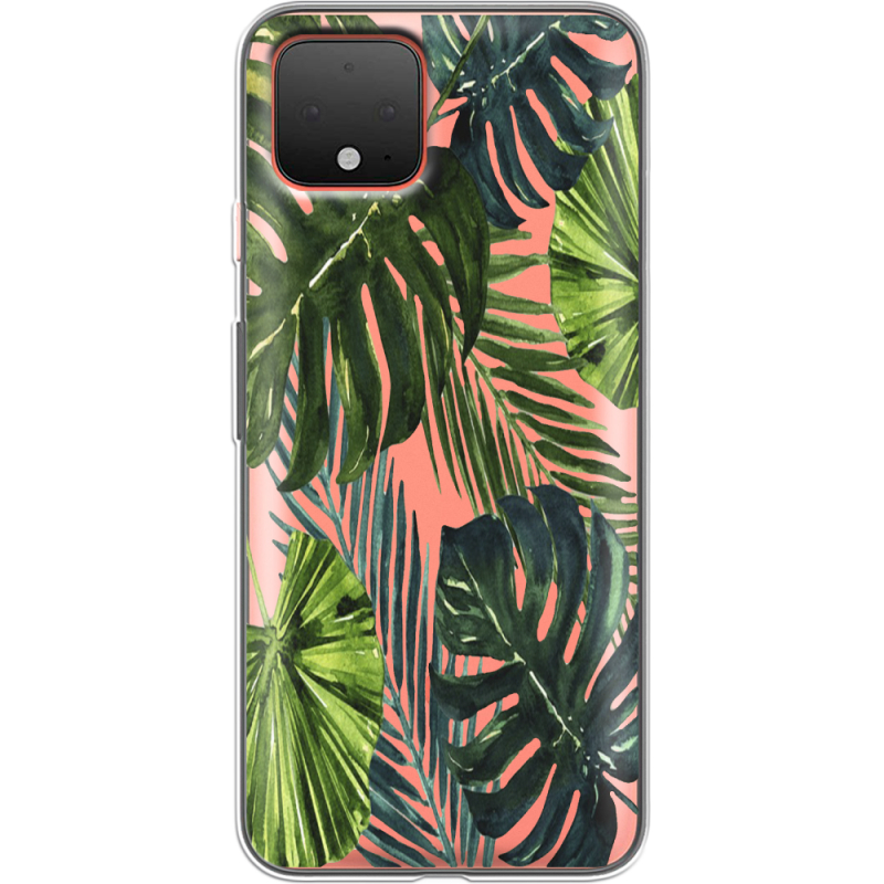 Прозрачный чехол Uprint Google Pixel 4 Palm Tree