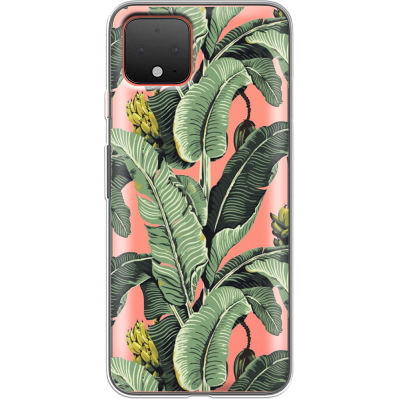 Прозрачный чехол Uprint Google Pixel 4 Banana Leaves