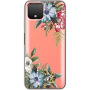 Прозрачный чехол Uprint Google Pixel 4 Floral