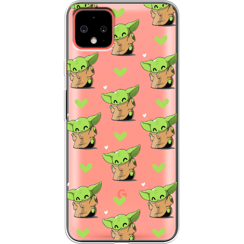 Прозрачный чехол Uprint Google Pixel 4 XL Pattern Baby Yoda