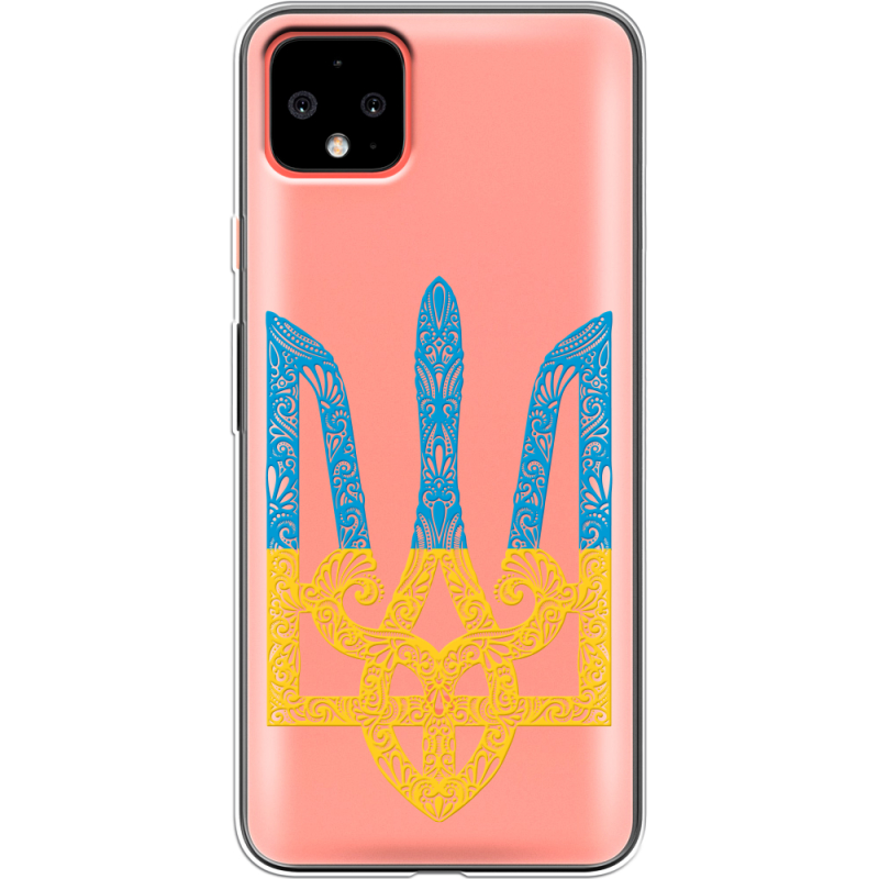 Прозрачный чехол Uprint Google Pixel 4 XL Gold Trident