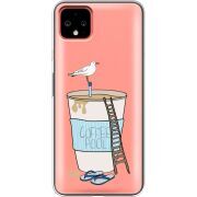 Прозрачный чехол Uprint Google Pixel 4 XL Segull in Cofee Pool