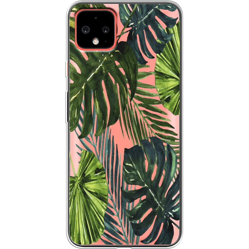 Прозрачный чехол Uprint Google Pixel 4 XL Palm Tree