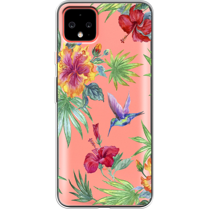 Прозрачный чехол Uprint Google Pixel 4 XL Tropical