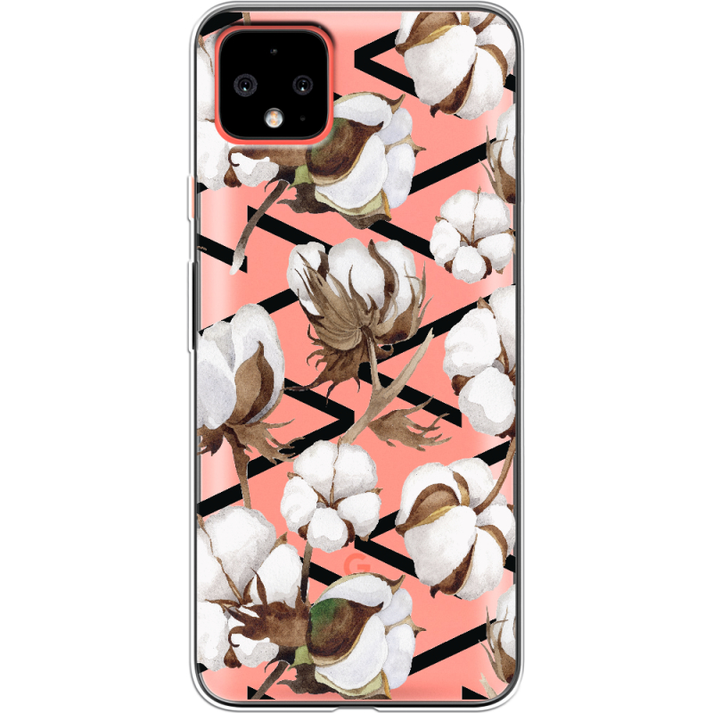 Прозрачный чехол Uprint Google Pixel 4 XL Cotton flowers