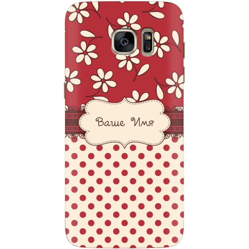 Чехол Uprint Samsung G935 Galaxy S7 Edge Именной Polka Dots