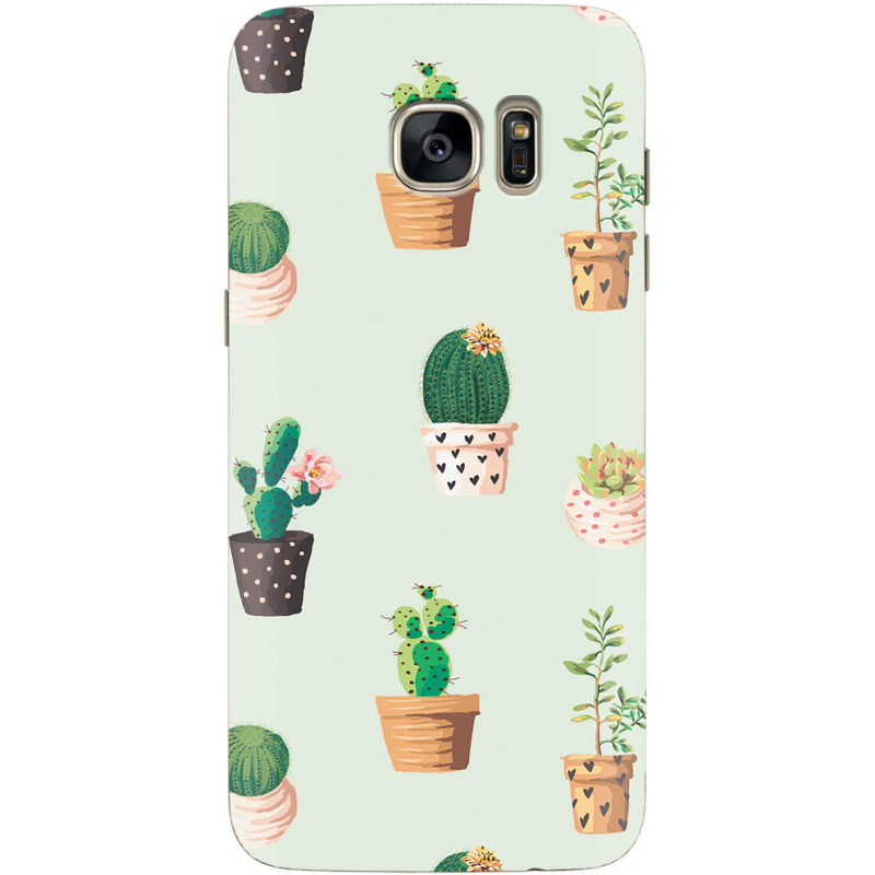 Чехол Uprint Samsung G935 Galaxy S7 Edge L-green Cacti