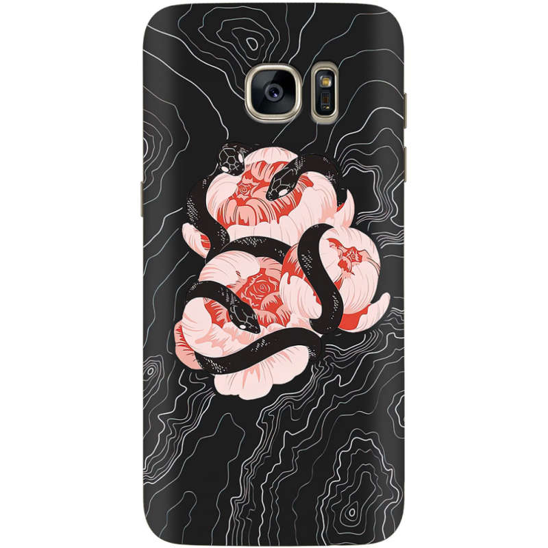 Чехол Uprint Samsung G935 Galaxy S7 Edge Snake Rose