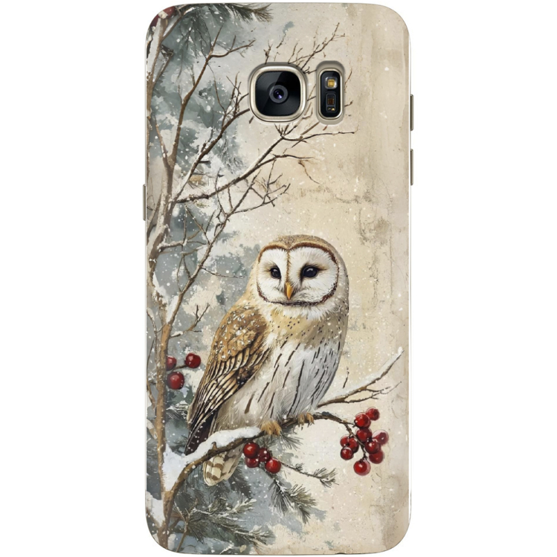 Чехол Uprint Samsung G935 Galaxy S7 Edge Christmas Owl