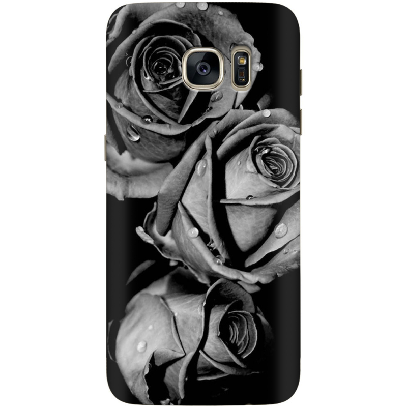 Чехол Uprint Samsung G935 Galaxy S7 Edge Black and White Roses