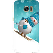 Чехол Uprint Samsung G935 Galaxy S7 Edge Skier Snowman