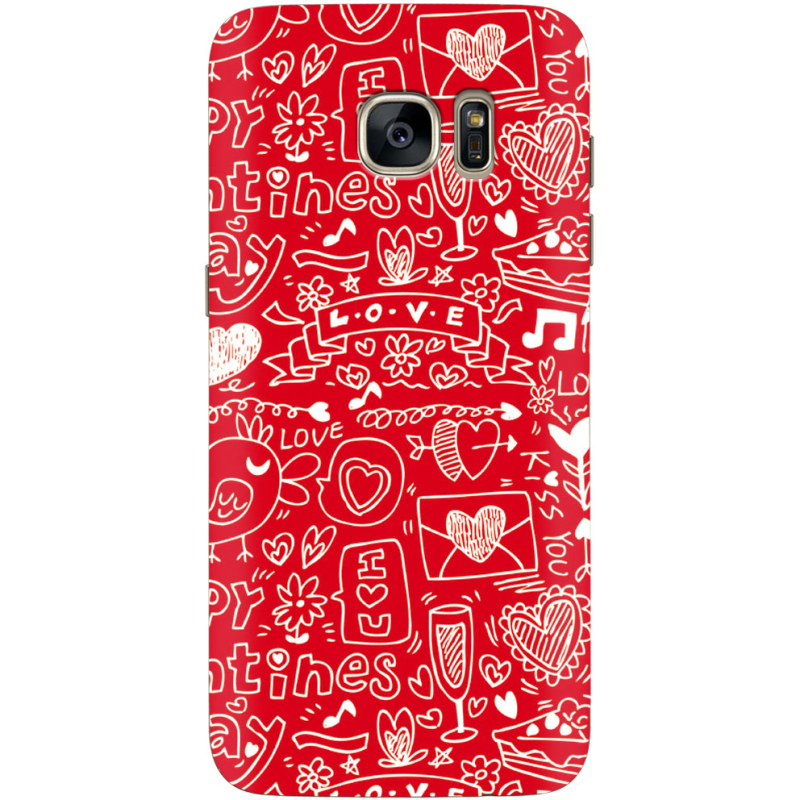 Чехол Uprint Samsung G935 Galaxy S7 Edge Happy Valentines