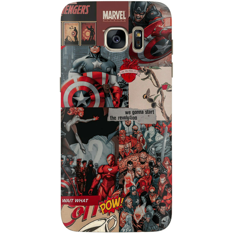 Чехол Uprint Samsung G935 Galaxy S7 Edge Marvel Avengers